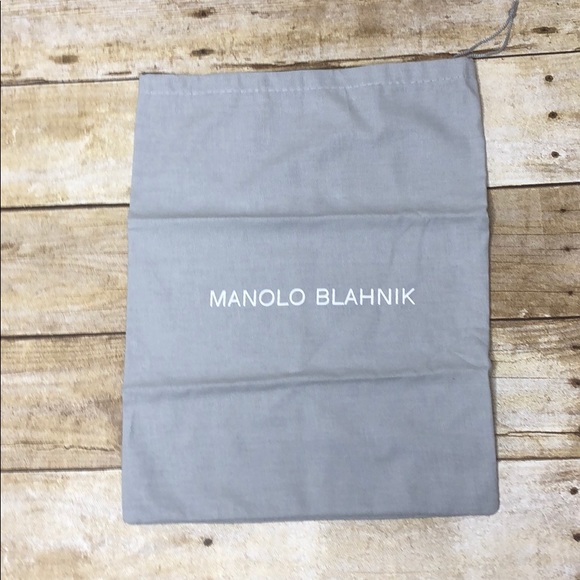 Authentic Manila Blahnik Dust Bag 
